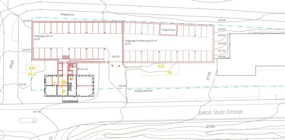 Ein Grundrissplan für den Neubau der Kita in Hittnau.